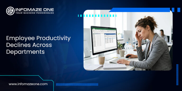 Employee productivity decline due to manual data entry tasks