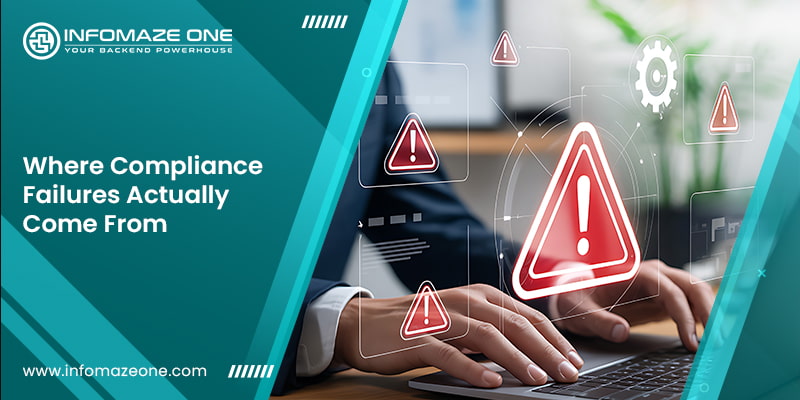 Visual showing sources of compliance risks and failures